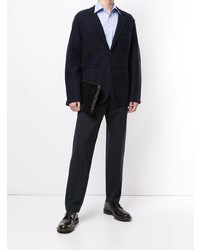 Blazer en laine bleu marine Gieves & Hawkes