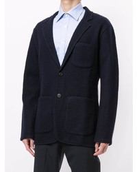 Blazer en laine bleu marine Gieves & Hawkes