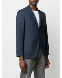 Blazer en laine bleu marine Boglioli