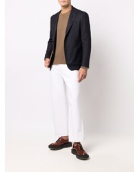 Blazer en laine bleu marine Canali