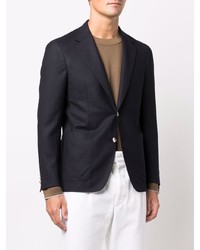 Blazer en laine bleu marine Canali