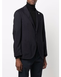 Blazer en laine bleu marine Lardini