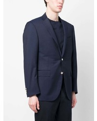 Blazer en laine bleu marine Corneliani