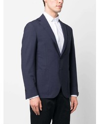 Blazer en laine bleu marine Corneliani