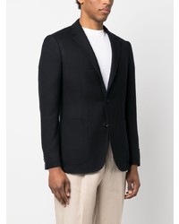 Blazer en laine bleu marine Zegna