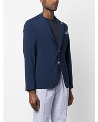 Blazer en laine bleu marine Manuel Ritz