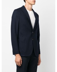 Blazer en laine bleu marine Boglioli