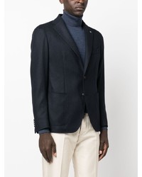 Blazer en laine bleu marine Tagliatore