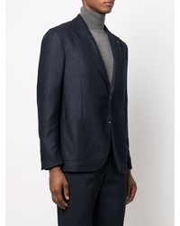 Blazer en laine bleu marine Lardini