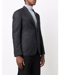 Blazer en laine bleu marine Lardini