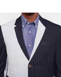 Blazer en laine bleu marine Thom Browne