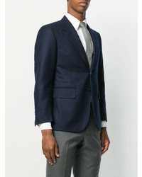 Blazer en laine bleu marine Thom Browne