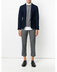 Blazer en laine bleu marine Thom Browne