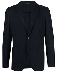 Blazer en laine bleu marine Tonello