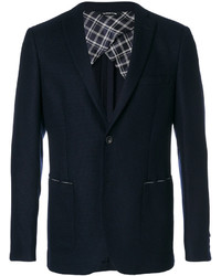 Blazer en laine bleu marine Tonello