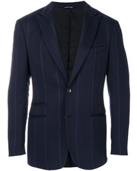 Blazer en laine bleu marine Tonello