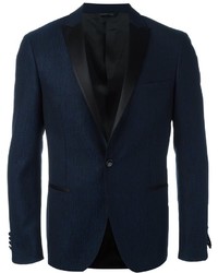 Blazer en laine bleu marine Tonello