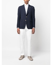 Blazer en laine bleu marine Tagliatore