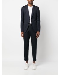 Blazer en laine bleu marine BOSS