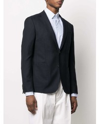 Blazer en laine bleu marine Z Zegna