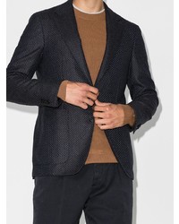 Blazer en laine bleu marine Canali