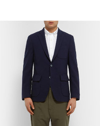 Blazer en laine bleu marine Lardini