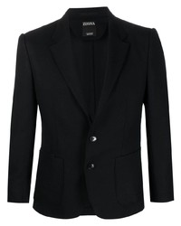 Blazer en laine bleu marine Zegna