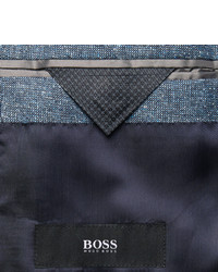 Blazer en laine bleu Hugo Boss