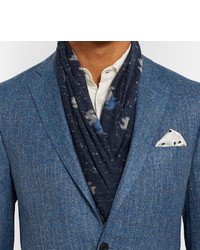 Blazer en laine bleu Richard James