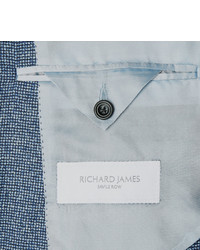 Blazer en laine bleu Richard James