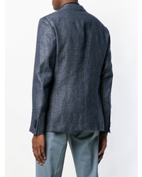 Blazer en laine bleu Z Zegna