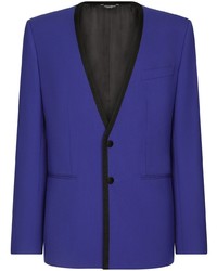 Blazer en laine bleu Dolce & Gabbana