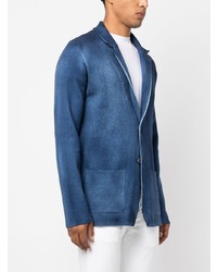 Blazer en laine bleu Roberto Collina