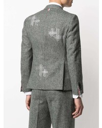 Blazer en laine brodé gris Thom Browne