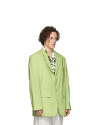 Blazer en laine chartreuse Jacquemus