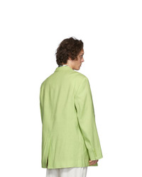 Blazer en laine chartreuse Jacquemus