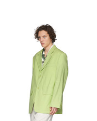 Blazer en laine chartreuse Jacquemus