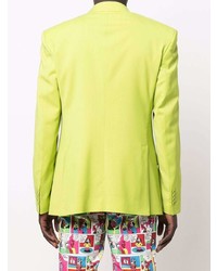 Blazer en laine chartreuse Moschino