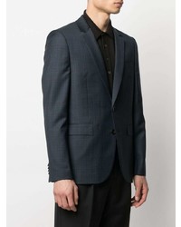 Blazer en laine écossais bleu marine PS Paul Smith