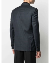 Blazer en laine écossais bleu marine PS Paul Smith