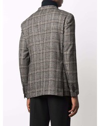 Blazer en laine écossais gris foncé Tagliatore