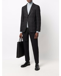 Blazer en laine écossais gris foncé BOSS HUGO BOSS