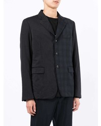 Blazer en laine écossais noir Black Comme Des Garçons