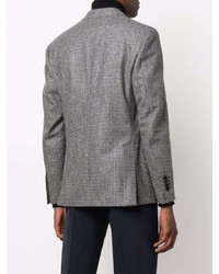 Blazer en laine en pied-de-poule gris Lardini