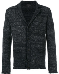 Blazer en laine en tricot noir
