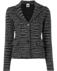 Blazer en laine en tricot noir M Missoni