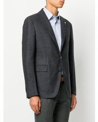 Blazer en laine gris foncé Tagliatore