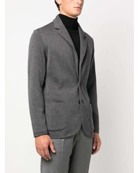 Blazer en laine gris foncé Lardini