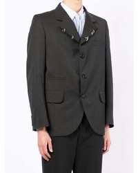 Blazer en laine gris foncé Comme des Garcons Homme Deux