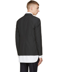 Blazer en laine gris foncé Paul Smith